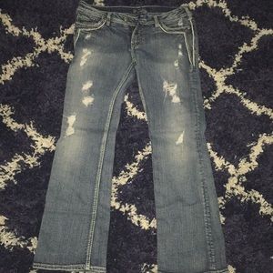 Silver Tuesday jeans ripped size 30/31